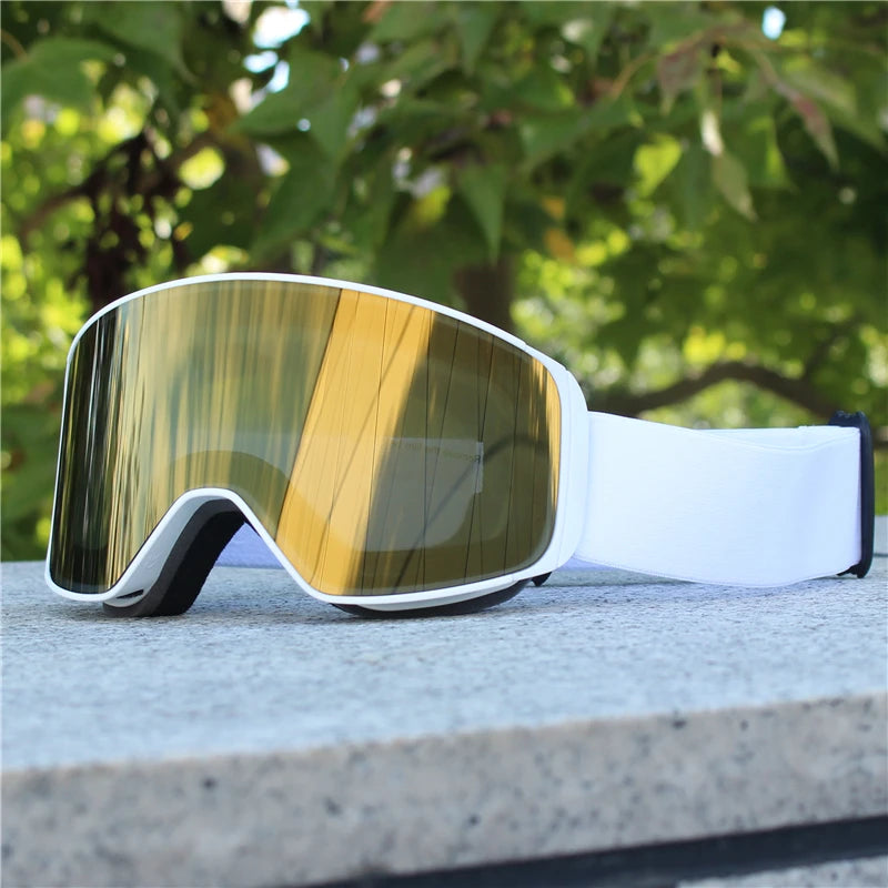Magnetic Lens Snow Goggles Double Layer Anti-Fog UV Protection for Skiing Snowboarding High-definition Clarity Unisex Skiing