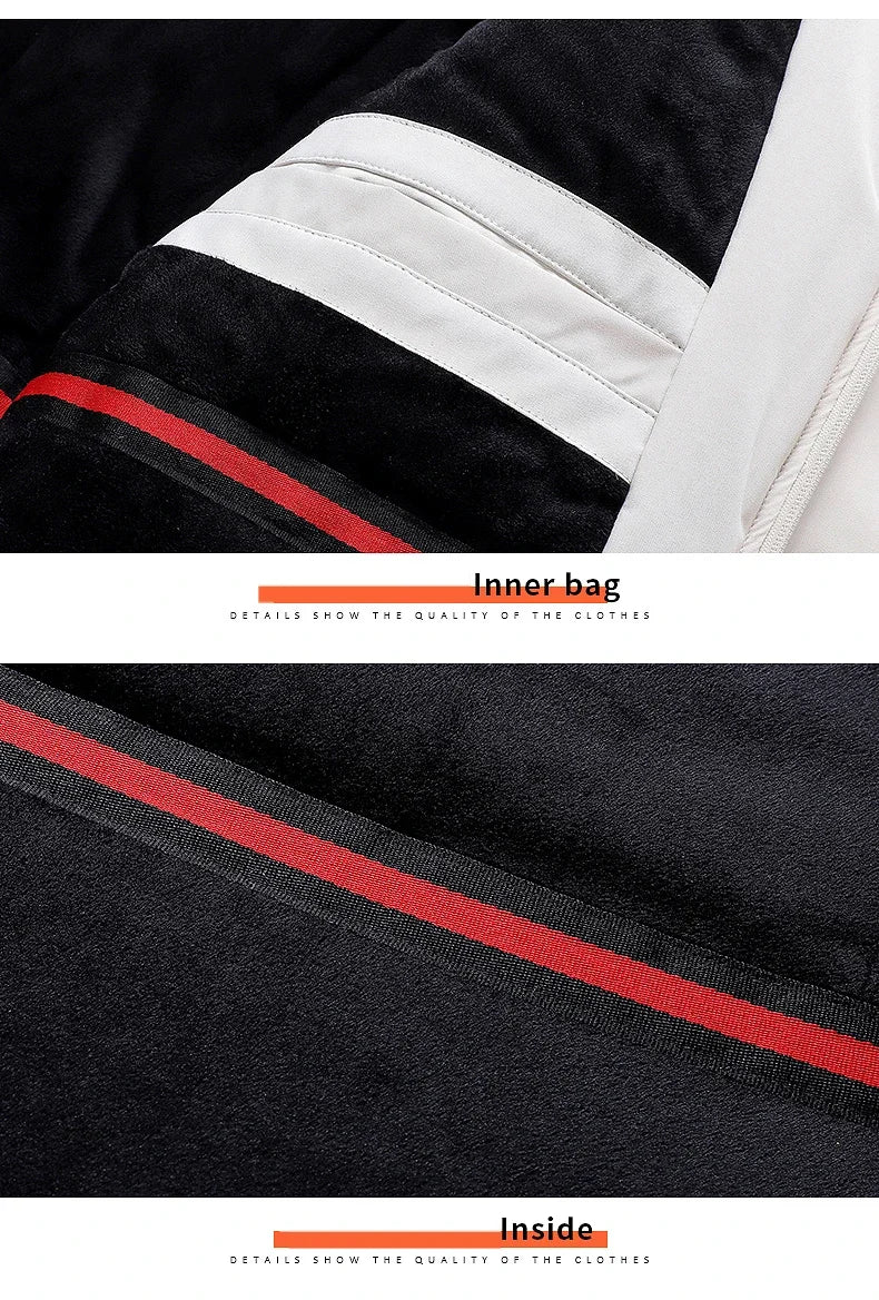 Winter Ski Suit Men Snow Parkas Super Warm Windproof Outdoor Sports Skiing Fleece Jackets and Pants Male Snowboard Wear Overalls