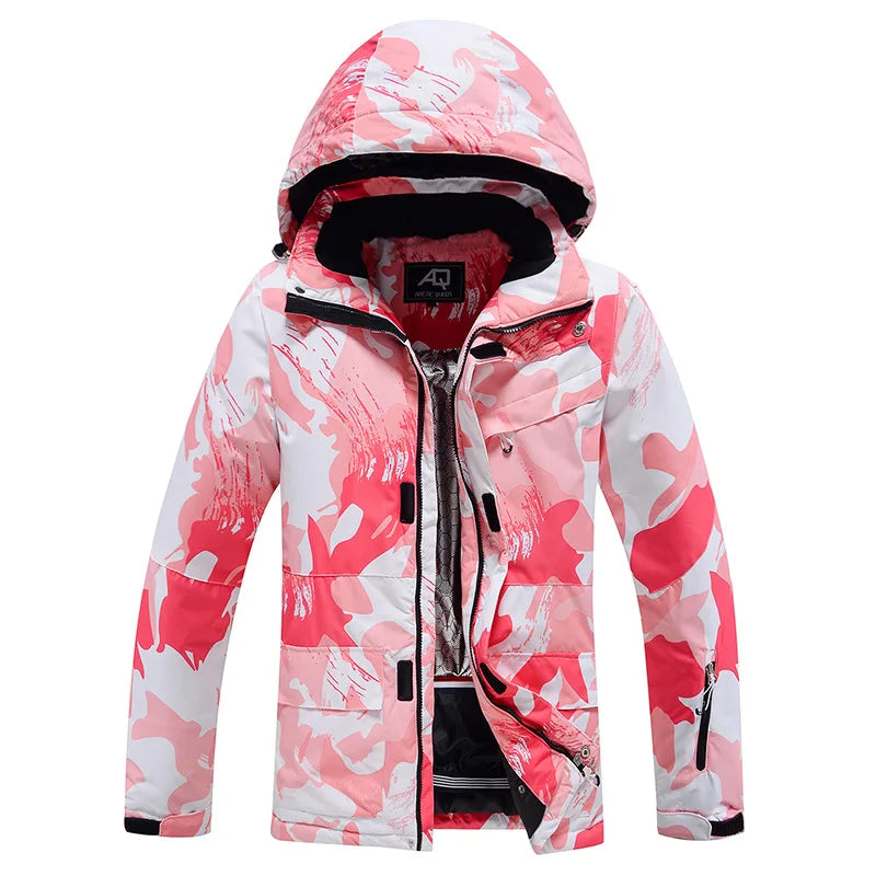 New Fashion Letter Women Ski Suit Winter Windproof Waterproof Snowboarding Jacket and Pants Snow Walking Clothes Female Snowsuit