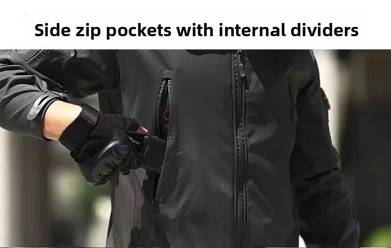 Skin Soft Shell Jacket Men's Winter Waterproof and Windproof Jacket Velvet Warm Cycling Mountaineering Ski Jacket Camouflage