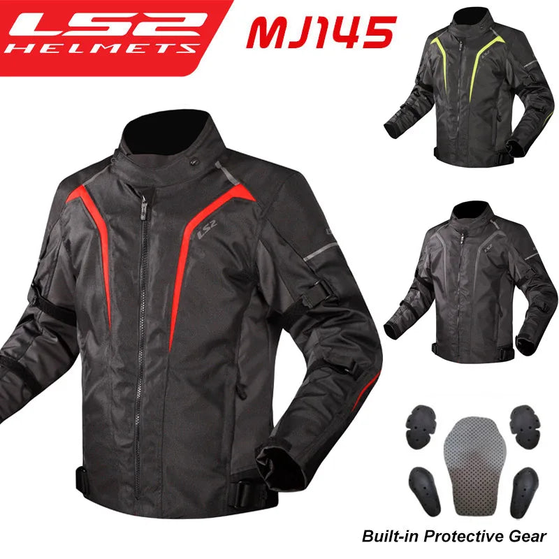 LS2 Original Motorcycle Jacket Winter Warm LS2 SEPANG Motocross Riding Jacket Men Women CE Anti-fall Waterproof Motorbike Jacket