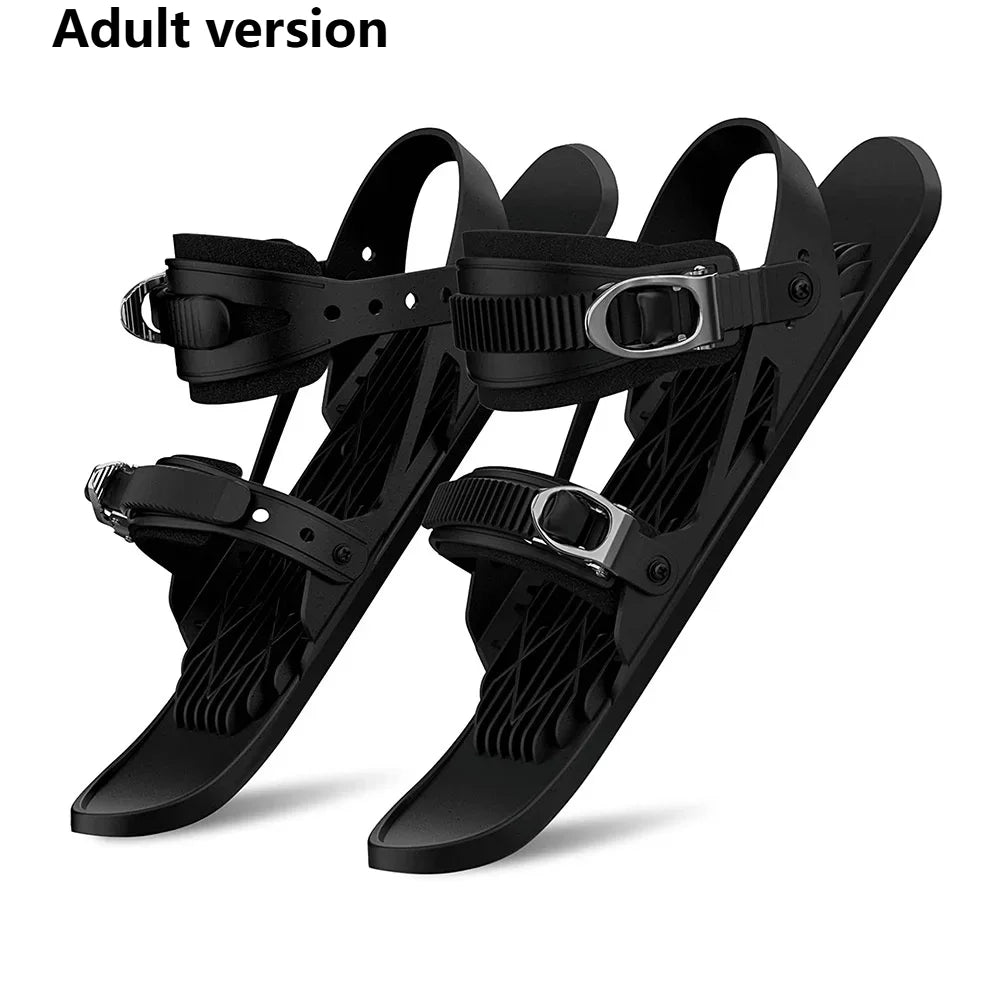 Mini Short Skis For Outdoor Snow Ski Boots Snowboards Portable Ice Skates And Snow Boots For Winter Travel