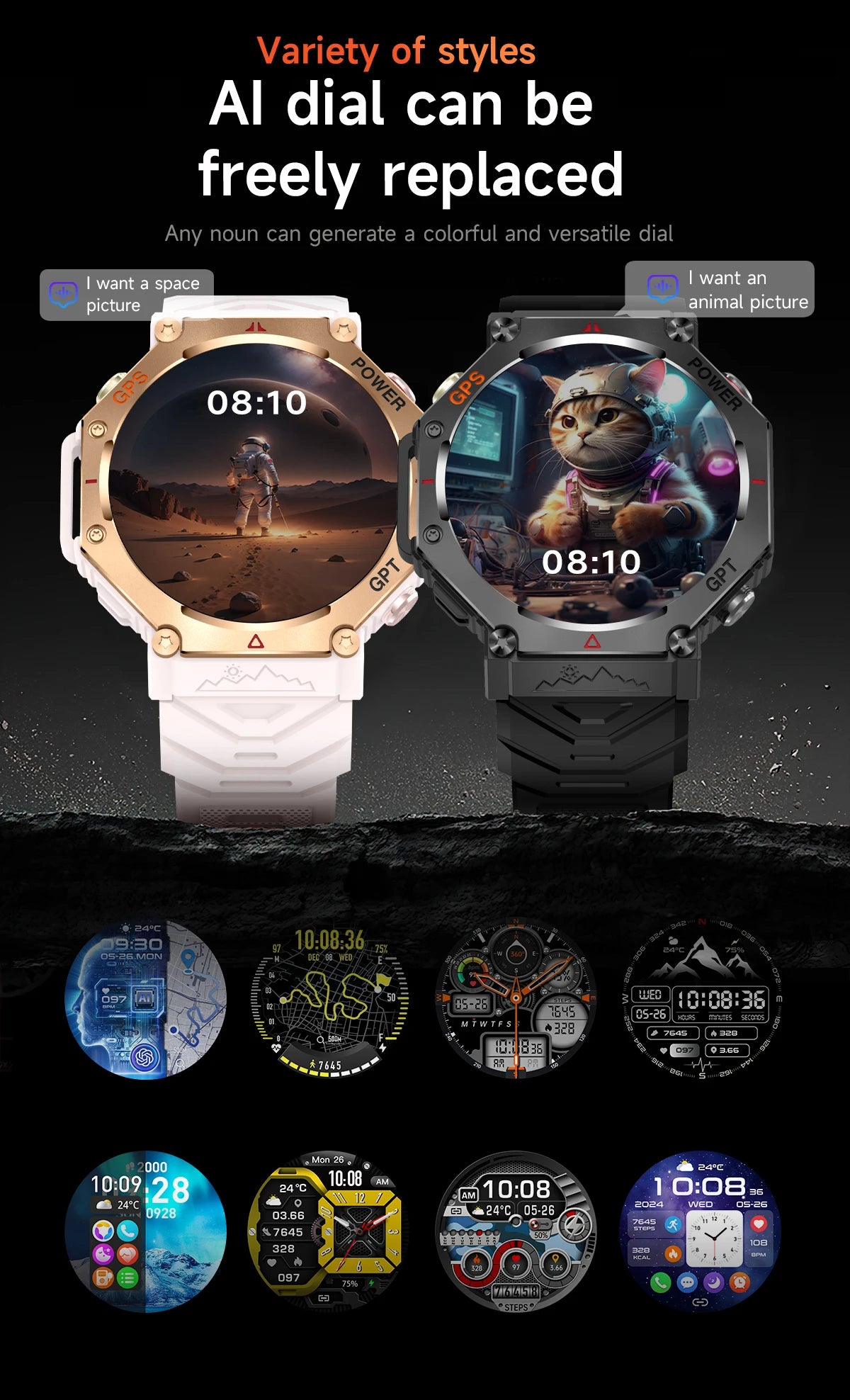 T-Rex 3 Ultra Military Grade GPS Smart Watch 10ATM Waterproof Compass Altimeter Barometric AMOLED Men HD Call Sports Smartwatch