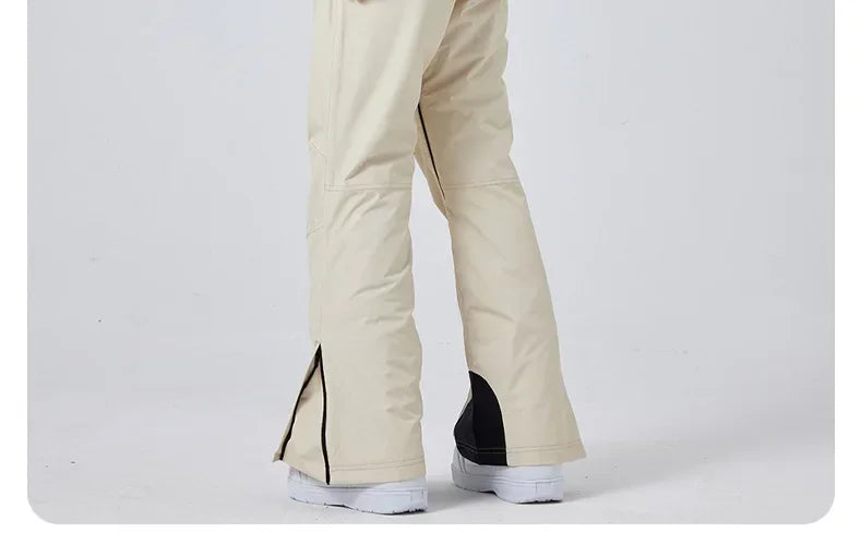 Outdoor Skiing Trousers Women Men's Ski Pants Winter Thickened Windproof Waterproof Warm 2025 Snowboarding Snow Strap Pants