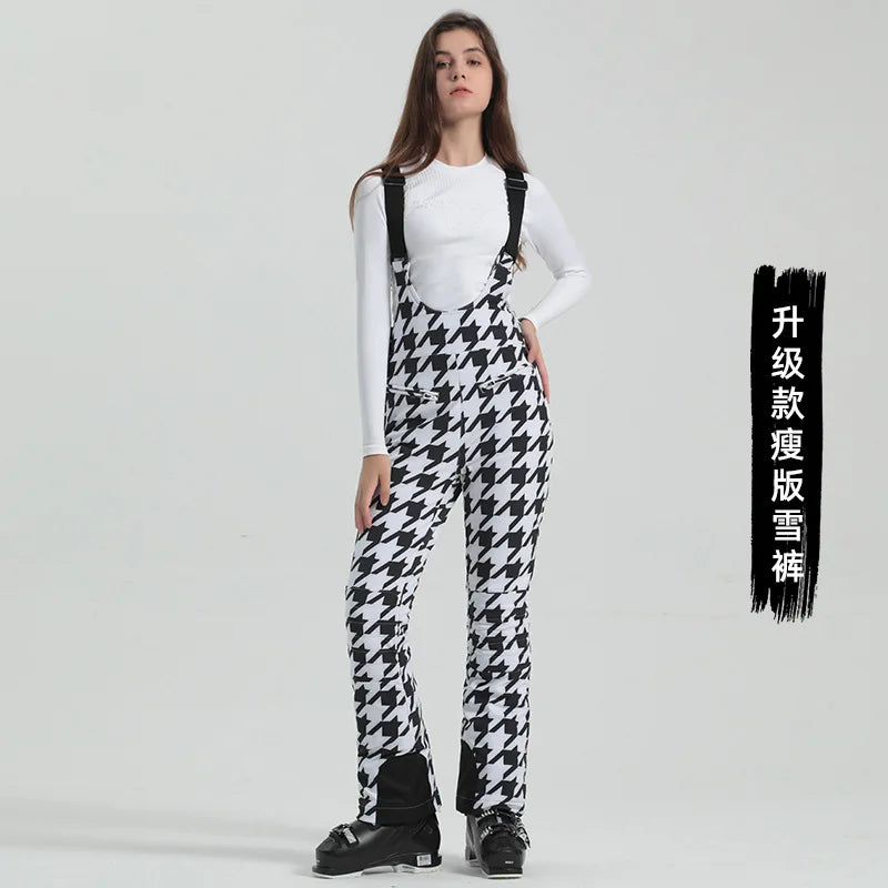 GSOU SNOW Women's Skiing Pants Warm Outdoor Sport Working Clothes Waterproof Snow Elasticity Trousers Winter Snow Snowboard Pant