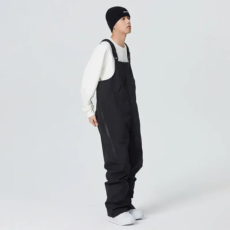 New 2025 Outdoor Winter Ski Pants for Women Men Waterproof Thermal Skiing Overalls Thickened Windproof Snowboard Straps Trousers