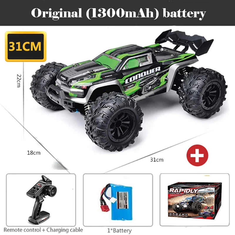 4WD 1:16 80KM/H Super Brushless 50KM/H Brushed RC Car 4x4 Off Road Remote Control High Speed Drift Racing Truck Toy Kids Adults
