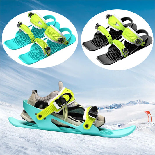 Adult mini entry-level ski skis suitable for beginners Ski boots that can be worn directly on the feet Snow walking shoes