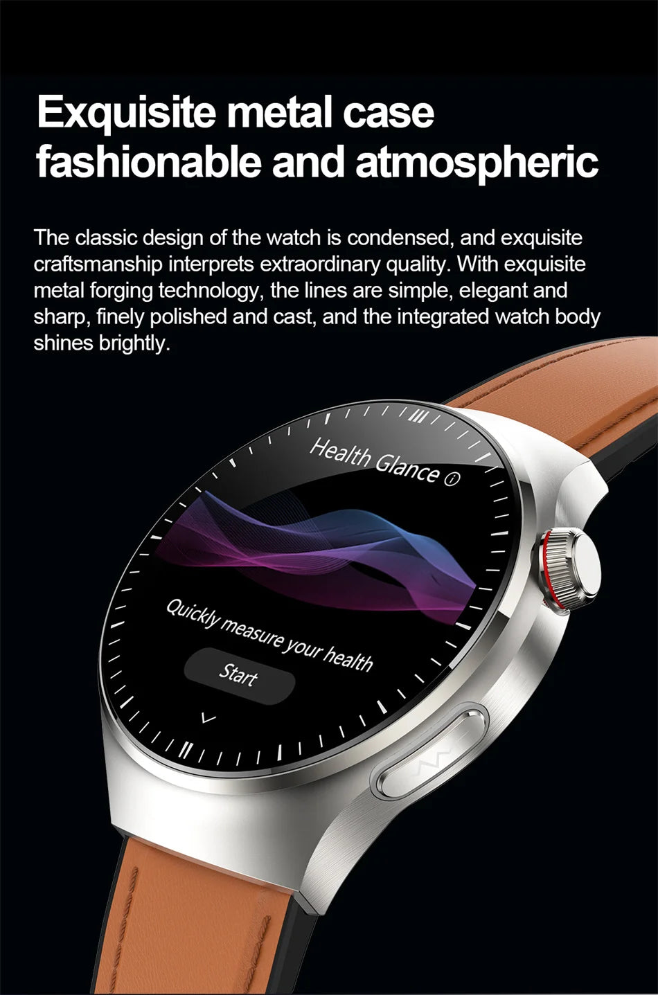 2026New high-end Smart Watch Men Women Health Measurement Blood Oxygen Bp physical examination call exercise ECG Smartwatch Man