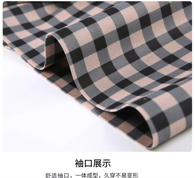 High End Man's Plaid Shirts Non-iron Business Fashion Leisure Tops Luxurious Male Short Sleeve Summer Quality Thin Shirt for Men