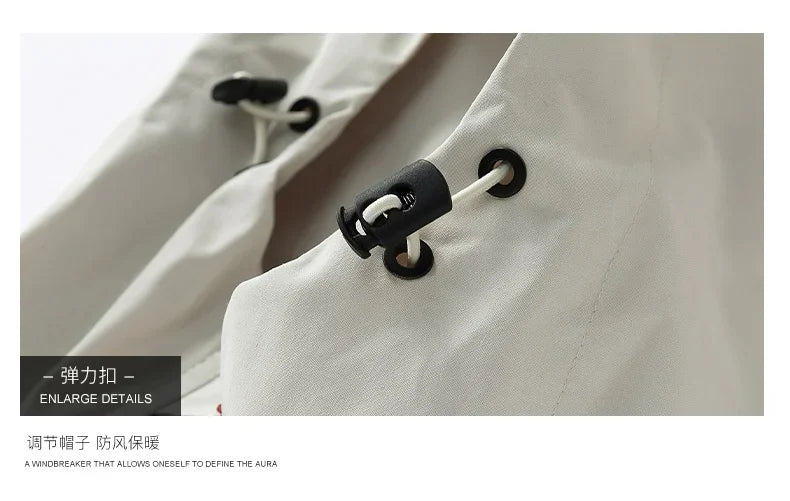 Gorpcore Waterproof Jacket Mens Couple's Ski Oversized Zipper Pocket Windbreaker Autumn High Quality Travel Camping Hooded Coats