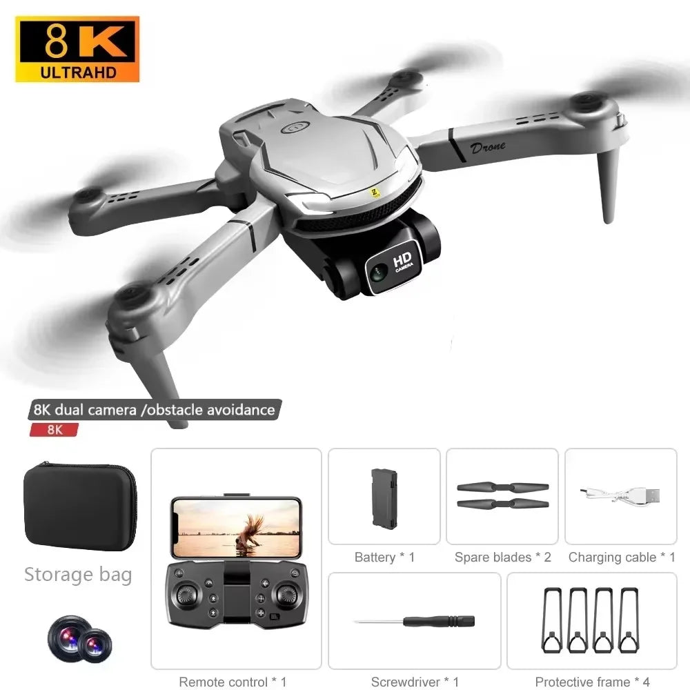 2026New V88 8K Professional Aerial Dual-Camera Omnidirectional Obstacle Avoidance Mini Drone GPS Folding Quadcopter 10km Toys