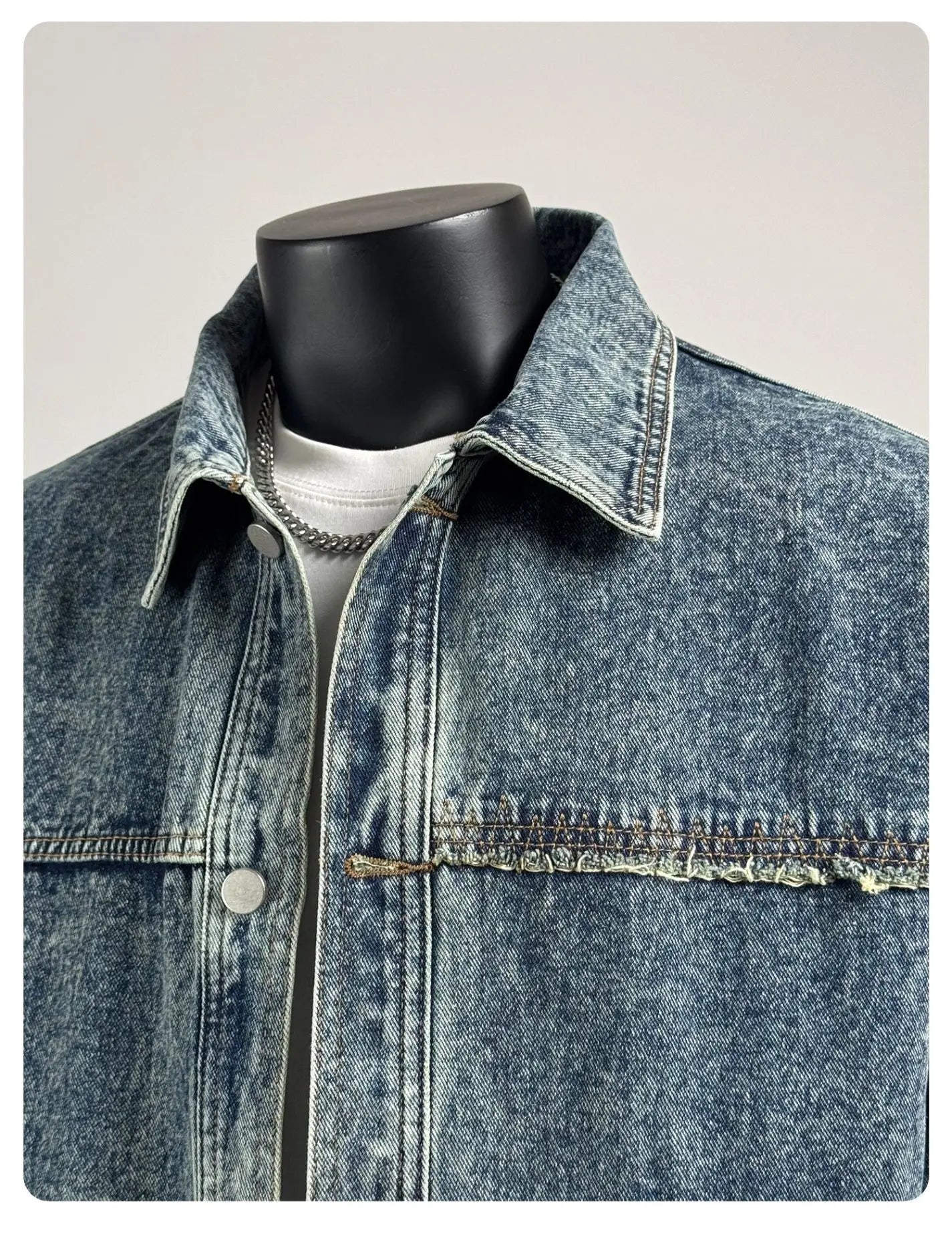 Loose Casual Men's Denim Jaet Spring Autumn New Sle Trendy Outerwear Workwear Classic Waed Cotton Polyester Blend
