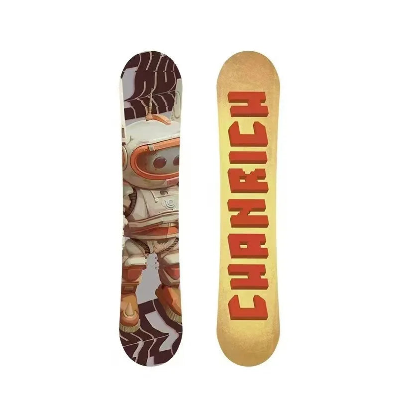 Children's All-Mountain Snowboard 80-120cm, Light Poplar Core Twin Symmetric for Beginner/Advanced Kids & Boys Girls