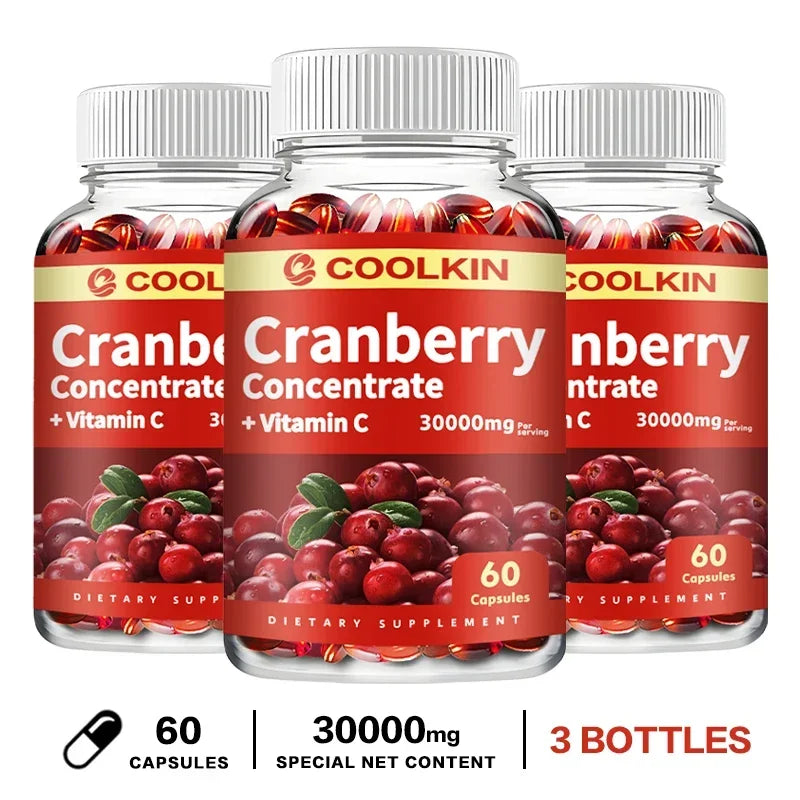 Cranberry - Urinary Tract UT Cleanse & Bladder Health, Gut Health, Immunity - with Vitamin C