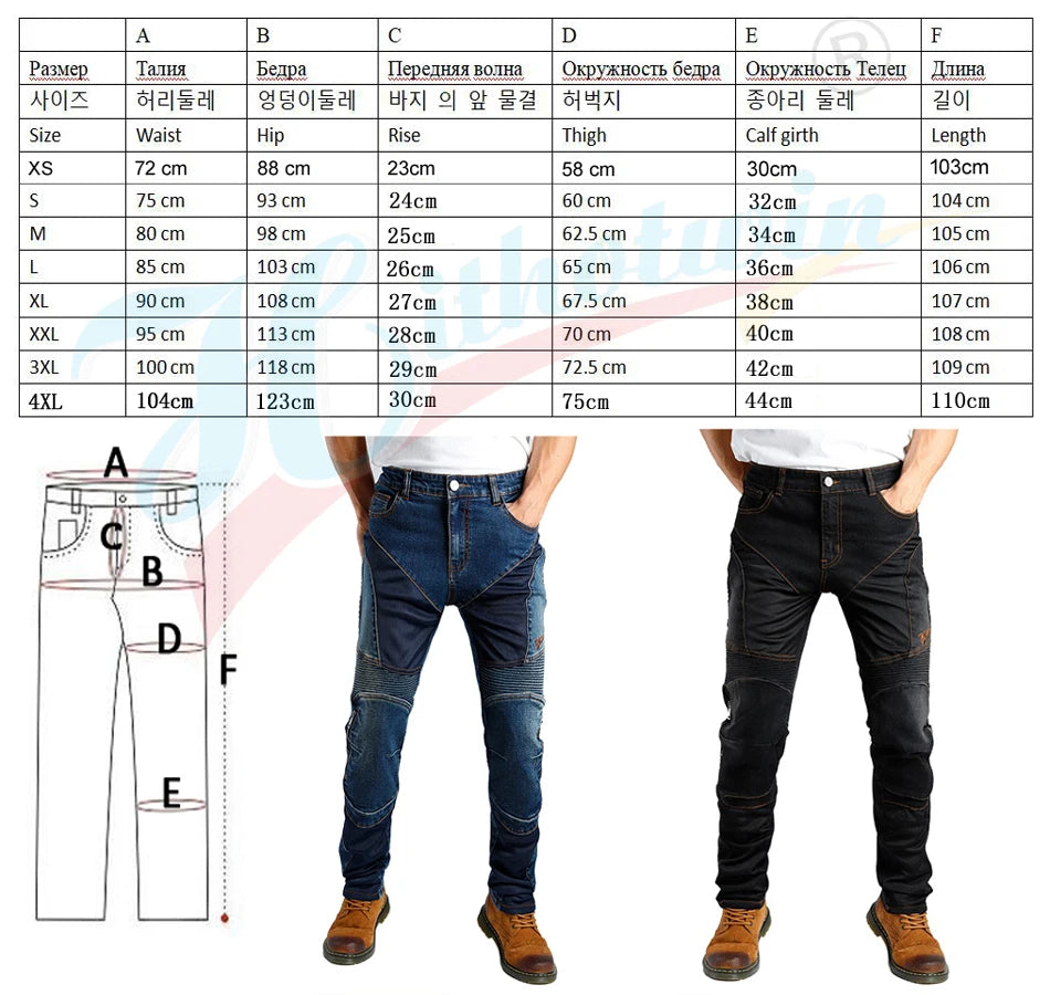 Kevlar Motorcycle Jeans Men Summer Riding Pants Blue Abrasion Resistant Windproof Dirt Bike Trousers Protective Gear
