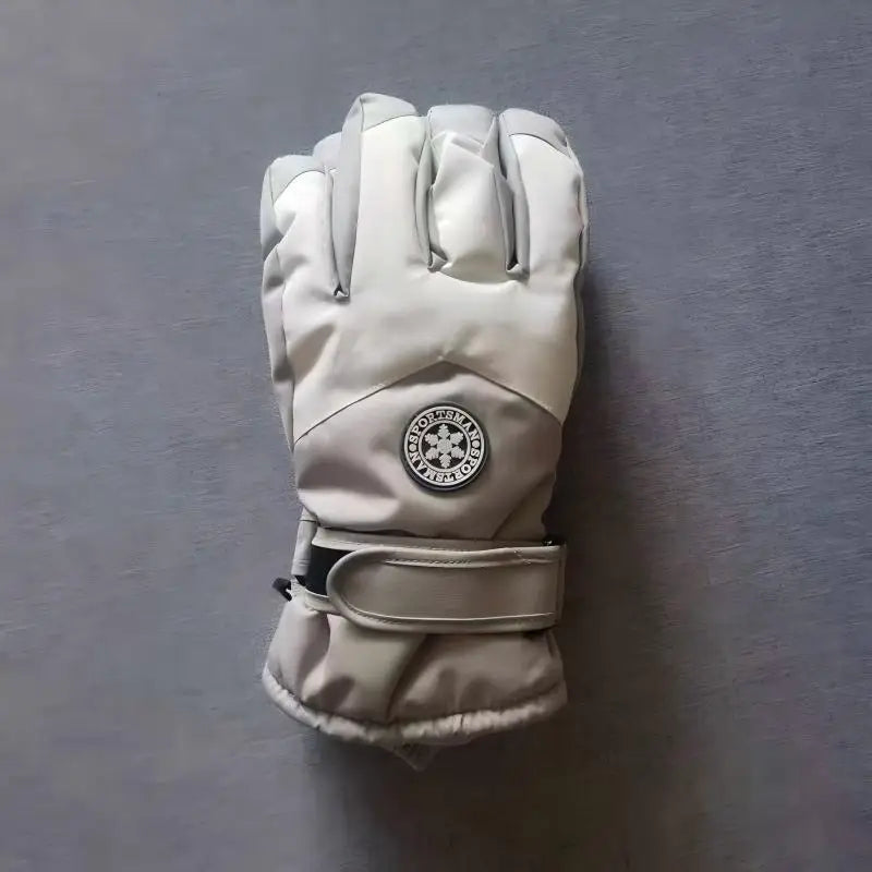 Winter ski gloves for men and women waterproof windproof warmth thickened anti-slip touch screen riding driving gloves