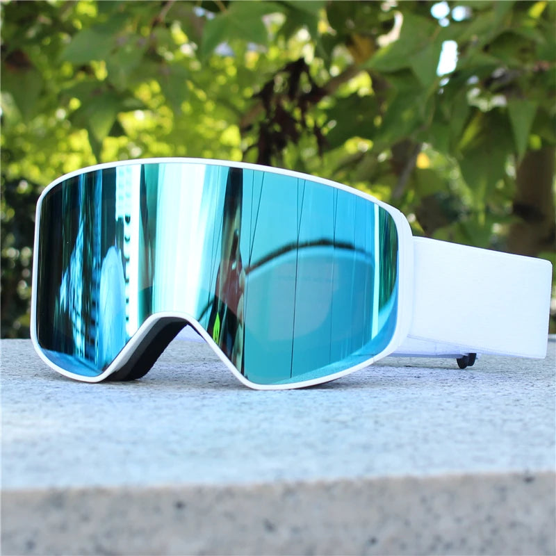 Magnetic Lens Snow Goggles Double Layer Anti-Fog UV Protection for Skiing Snowboarding High-definition Clarity Unisex Skiing