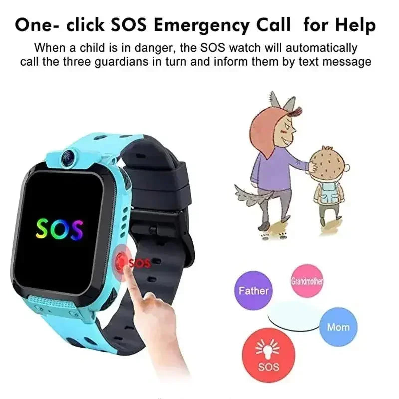 VIVO 4G Mini Smart Children's Watch Sim Card Call Camera Watch GPS Tracking Waterproof Watch for Apple Android 2026New