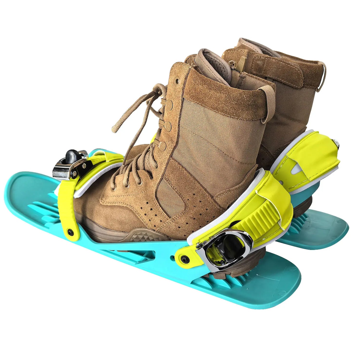 Adult Mini Ski Skates Snow Short Adjustable Bindings Portable Skiing Shoes Skiboard Snowblades for Winter Sports