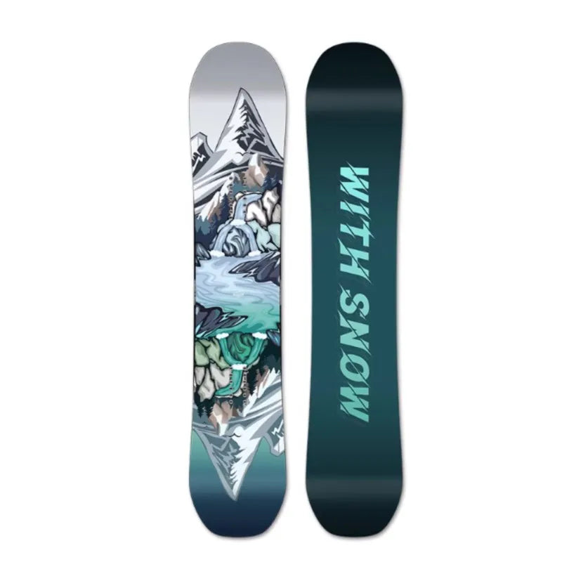 санки для катания Unisex Skiing Equipment All Terrain Area Flat Board Engraved Snowboard