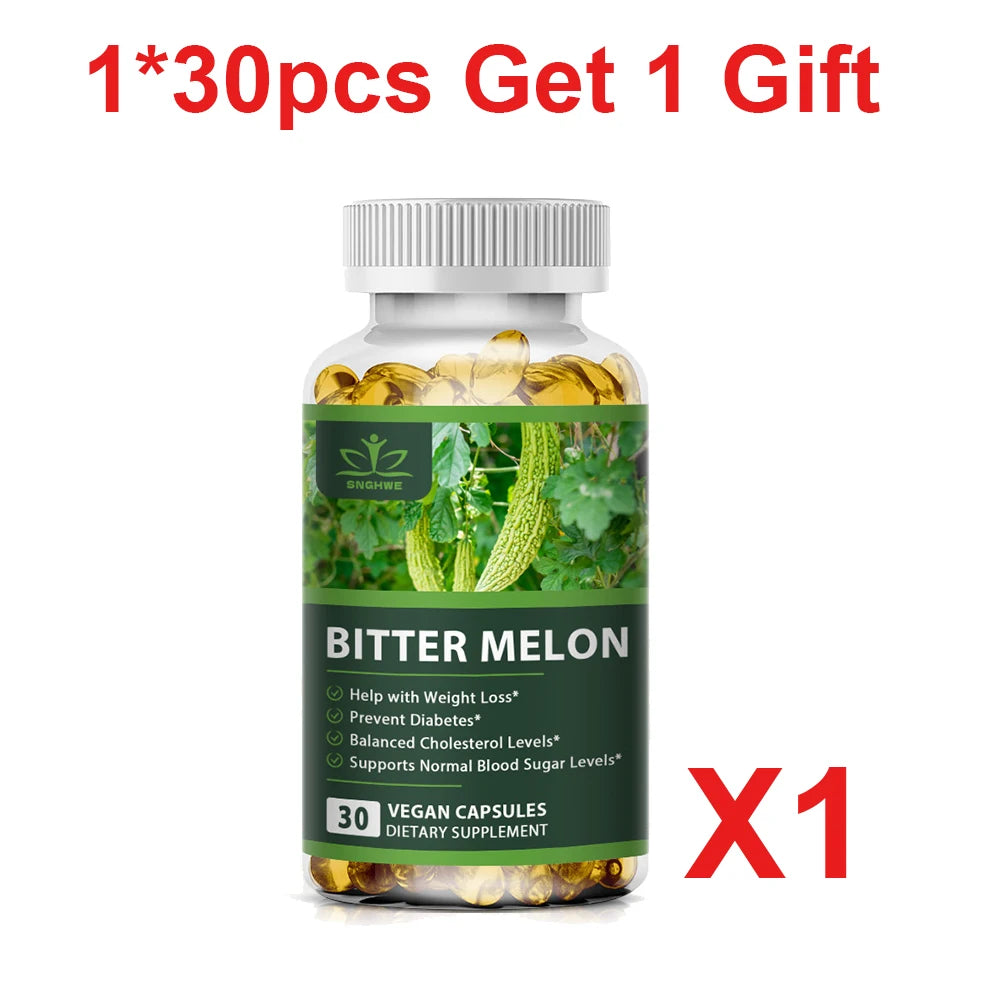 Plant insulin bitter melon capsules - blood sugar balance - healthy detoxification - skincare and beauty - digestive health