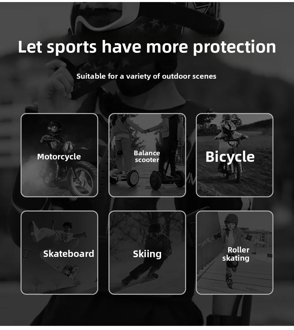 WOSAWE Children's Armor Jacket Spine Chest Protection Equipment Motocross Skateboard Moto Jacket Motorcycle Gear Moto Kids Armor