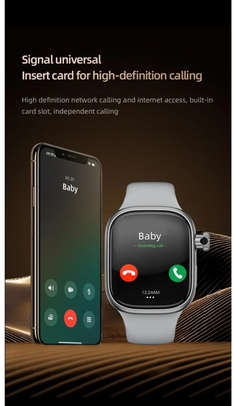 VP39 5G Smartwatch S11 Plus 5G LTE Android 12.0 Smart Watch With 190° Rotating Camera GPS WIFI Compass Play Store Sim Card Slot