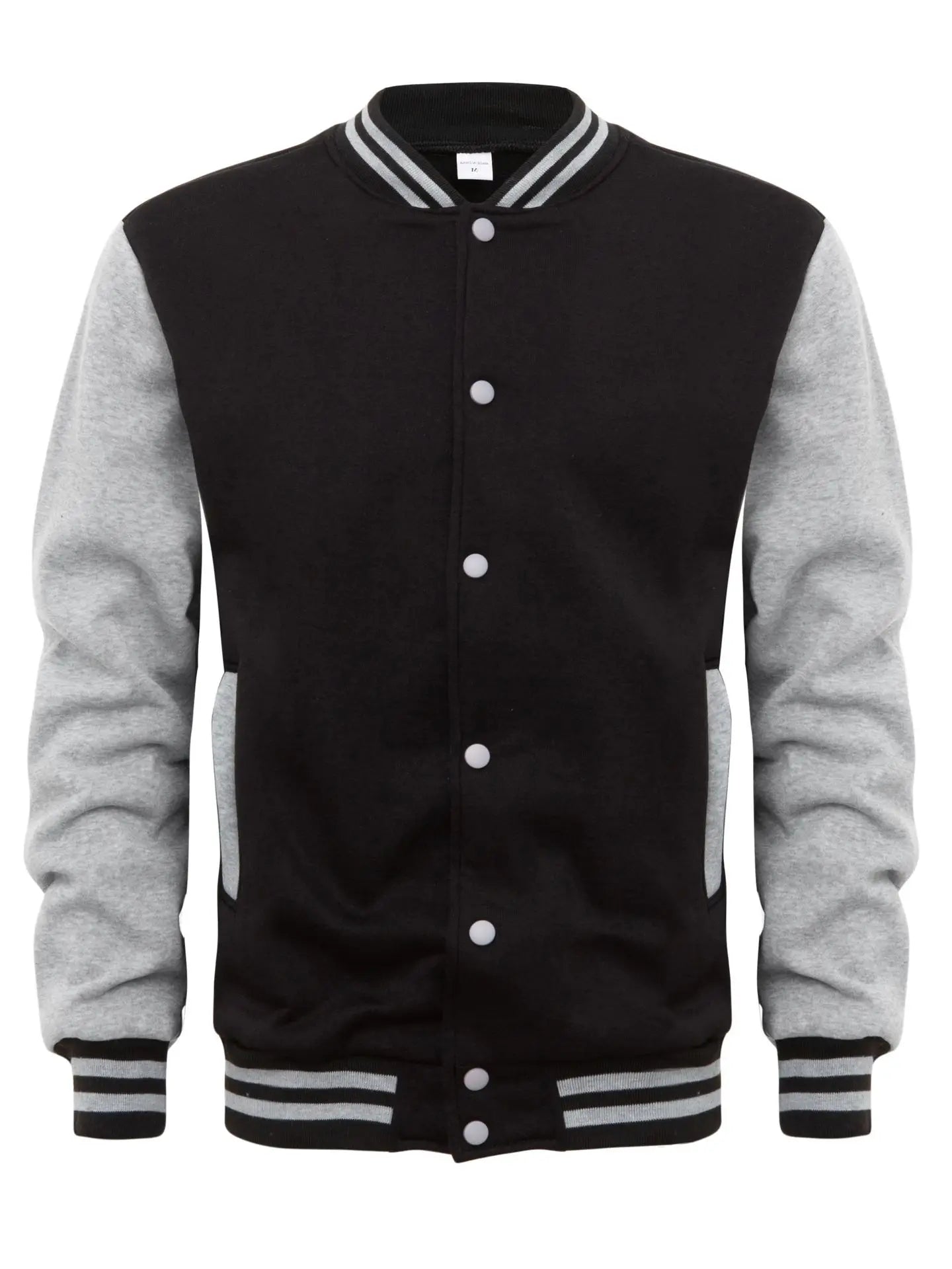 2025 New Arrival Fashion Fleece Casual Baseball Uniform Cotton Spliced Regular Rib Sleeve Brand Clothing Bomber Jacket Men S-XXL