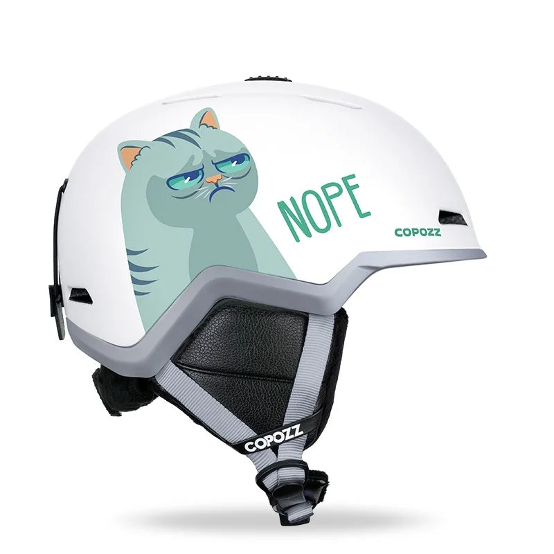 COPOZZ Ski Helmet Half-covered Anti-impact Skiing Helmet For Adult Men Women Ski Skateboard Snowboard Safety Helmet Female Male