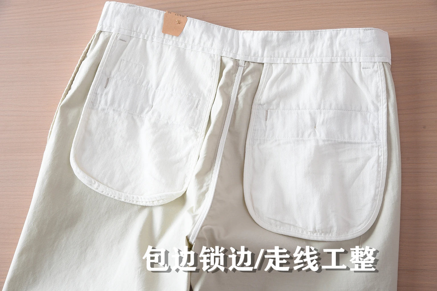 2025 Summer New American Retro Thin Micro Elasticity Casual Pants Men's Simple 97% Cotton Slim CHINO Business Straight Trousers