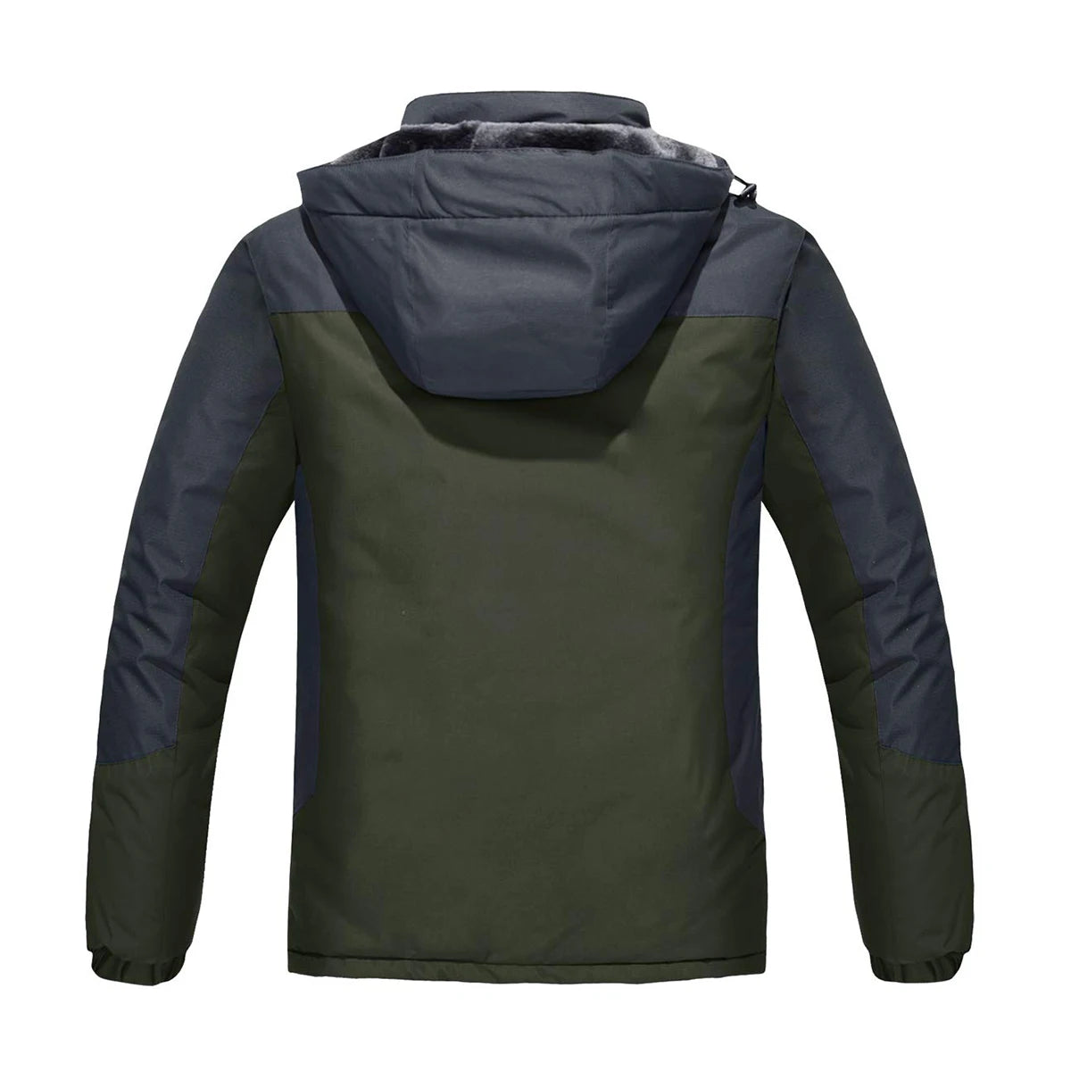 TACVASEN Men's Fleece Lined Skiing Jacket Windproof Detachable Hood Winter Thicken Warm Parkas Waterproof Outdoors Working Coat