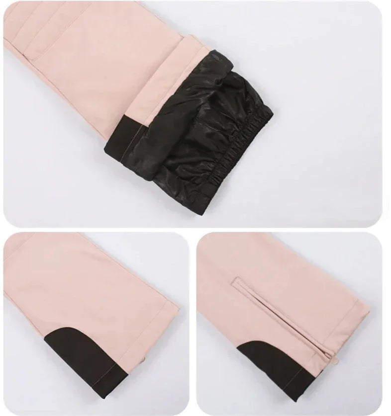 Winter New Skiing Pants 2025 Female Slim Snow Trousers Women Sport Windproof Ski Overalls Outdoor Mountain Snowboard Jumpsuits