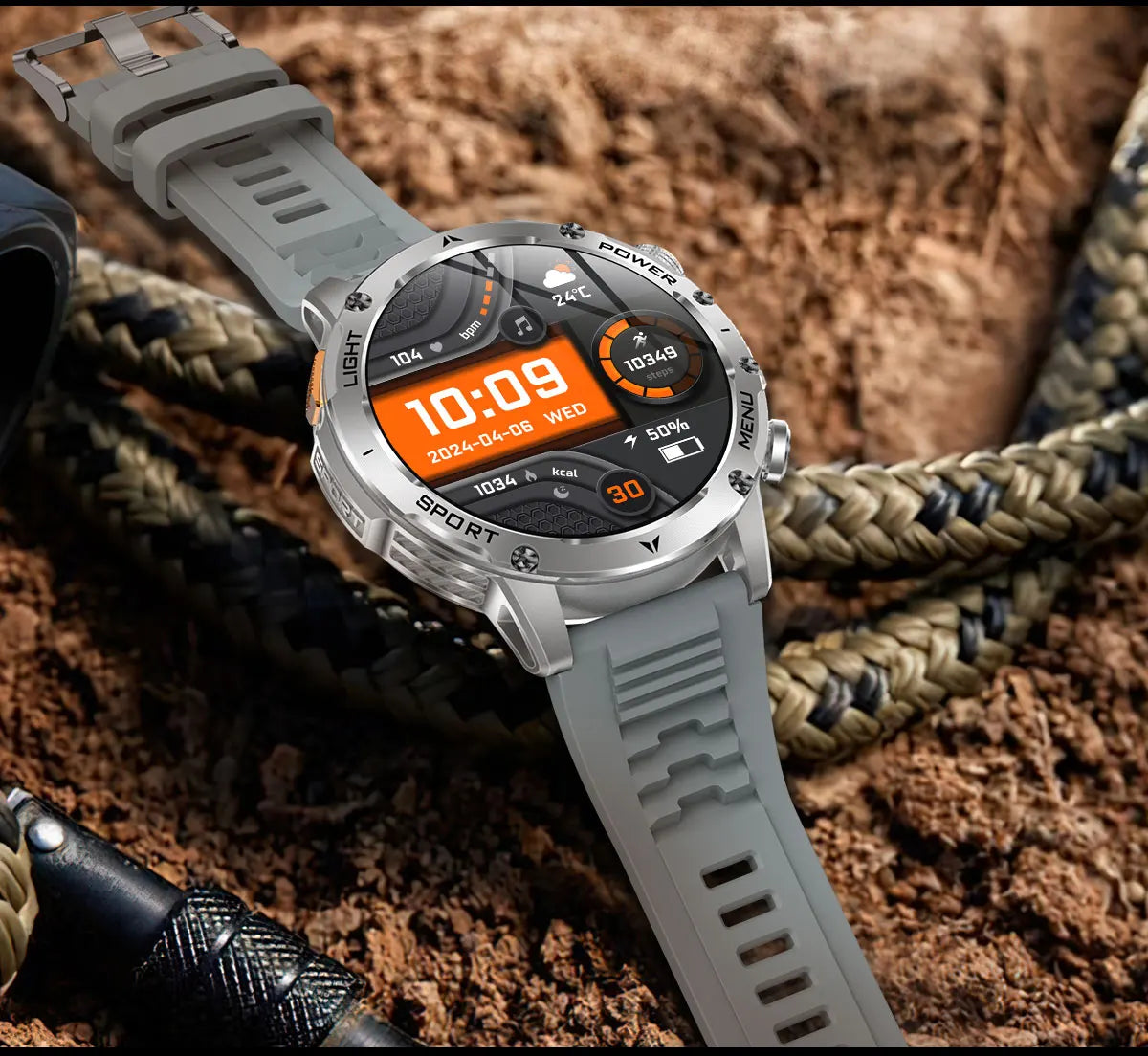 2025 Men 1.7-inch AMOLED Screen Smart Watch 1000mAh Battery Heart Rate Bluetooth Call NFC GPS Tracker Sports Fitness Watches New