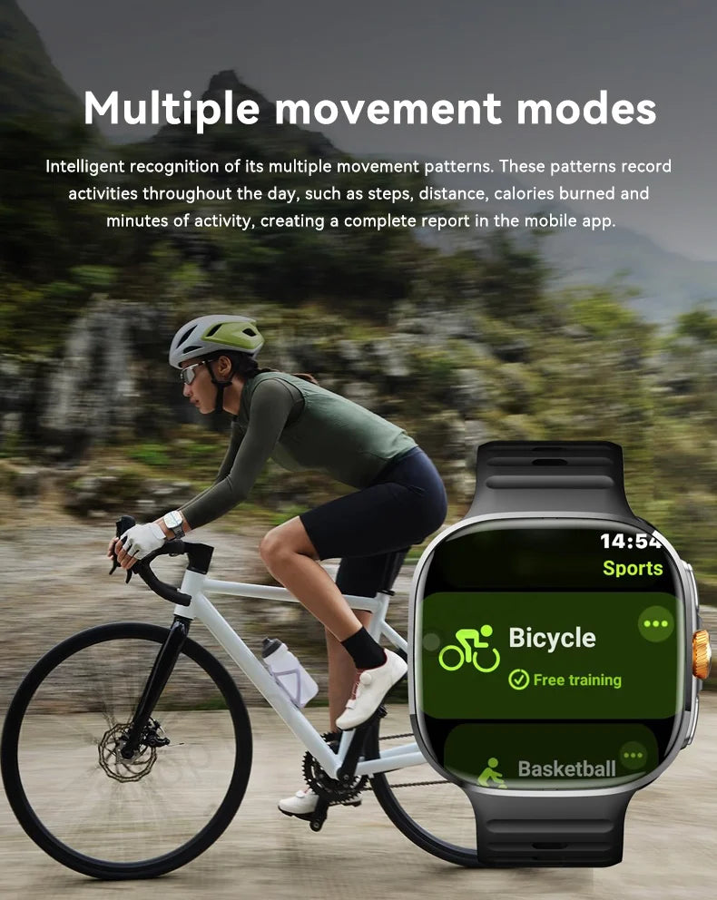 M99 Smart Watch Android 10.0 Smartwatch With Sim Card Rotary Camera GPS WIFI Compass 512GB Storage 2.4inch larger Amoled Screen