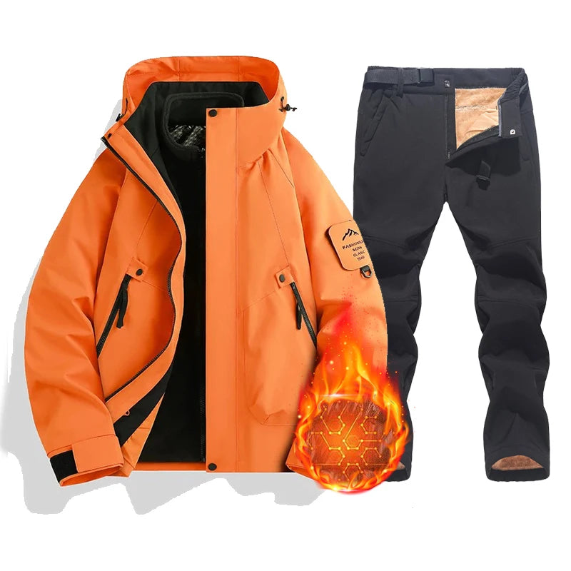 New Women's Ski Suit Brands Windproof Waterproof Thicken Warm Snow Coat Winter Skiing And Snowboarding Jacket and Pants Set