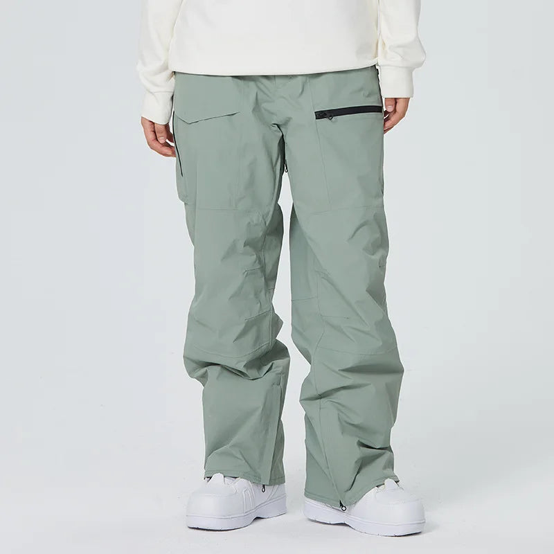 SEARIPE Premium Full-Tape Seam Ski Pants for Men & Women - Waterproof Windproof Insulated Snowboard Pants with Thermal Lining