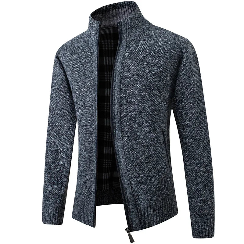 LEGIBLE 2025 Men's Sweaters Autumn Winter Wool Zipper Cardigan Sweaters Man Casual Knitwear Sweatercoat Male