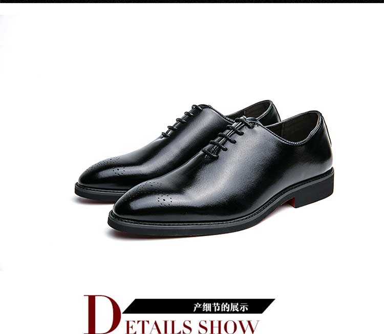 New Red Sole Brogue Shoes Men Black Business Mens Formal Shoes Lace-up Round Toe Spring/Autumn