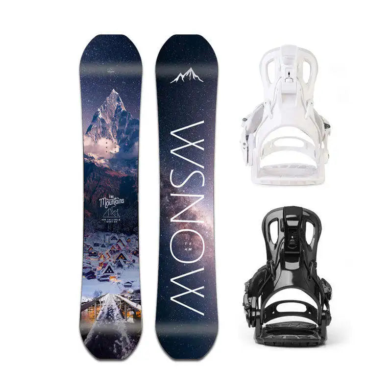 Premium Wood Core Snowboards - Customizable All-Mountain  Boards For Adults & Youth Profile Two-Piece Wear Carbon