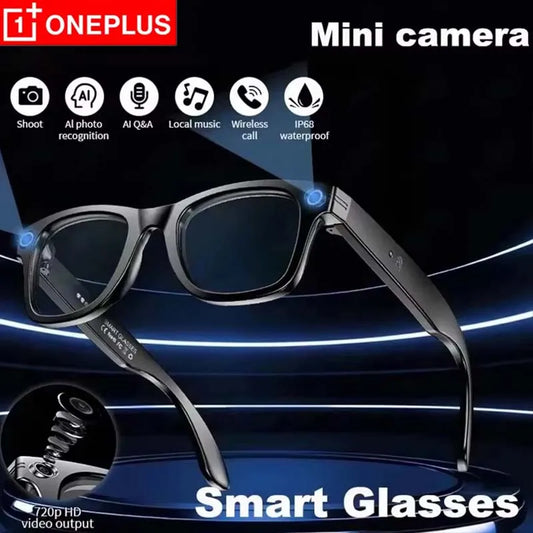 OnePlus AI Smart Glasses Photo Sense Camera Bluetooth Music Call Intelligent Recording Ip65 Waterproof Bluetooth Glasses New