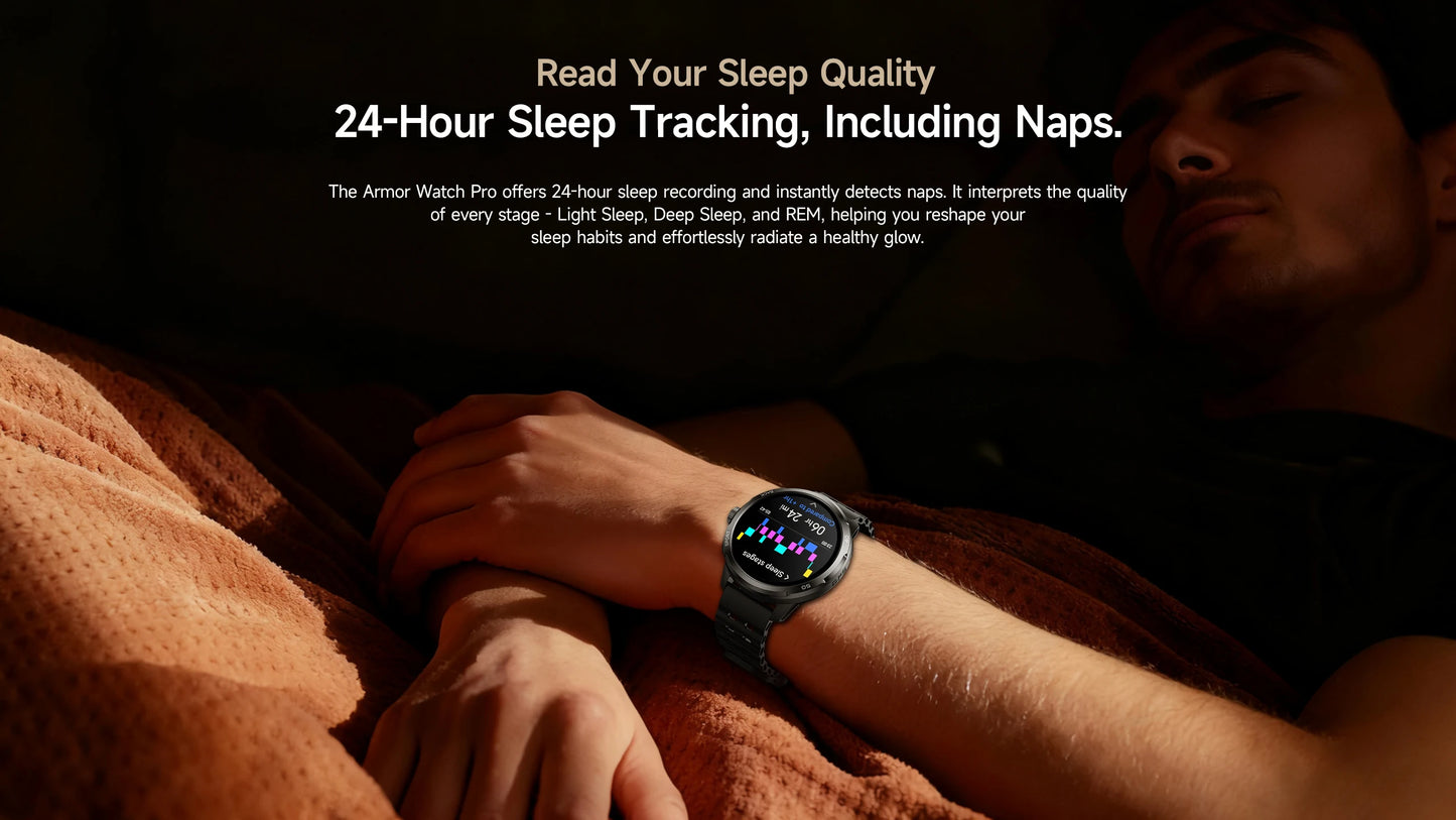 Ulefone Armor Watch Pro Smartwatch 1.5" AMOLED Display, Built-in GPS, Heart Rate Monitor, Sports Smart Watch for Men & Women