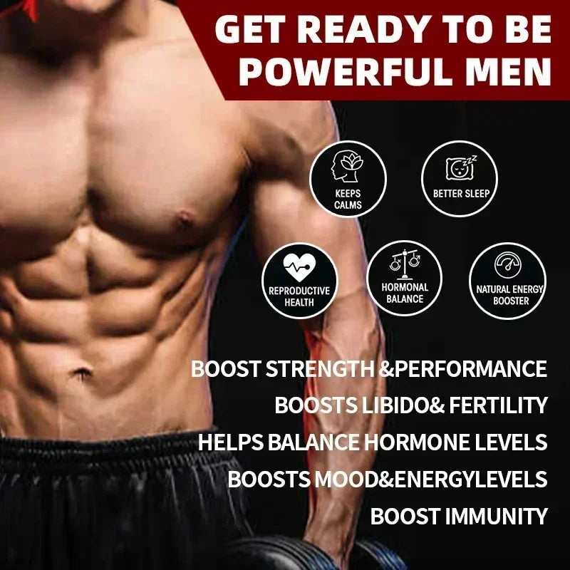 Original Black Maca Root, Ashwagandha, Panax Ginseng, Fenugreek Capsules, Male Enhancing Supplement Natural 4-in-1 Organic