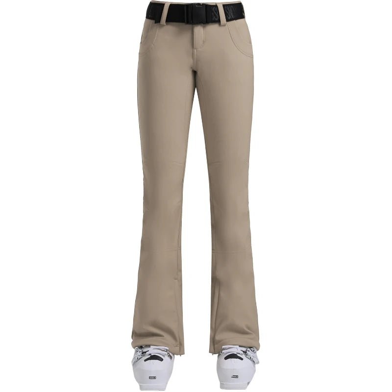 New GSOU SNOW Ski Pants Women Snow Slim Pants Snowboard Pants Waterproof Insulated Windproof Warm Outdoors Winter Sports Hiking
