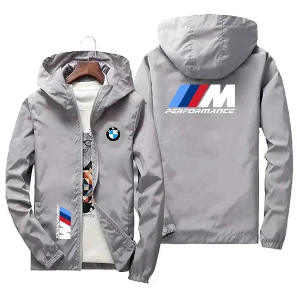 2026 BMW Bucket Hoodie Jacket Large-Sized Trendy Casual Sports Top for Spring And Autumn Stylish New Style
