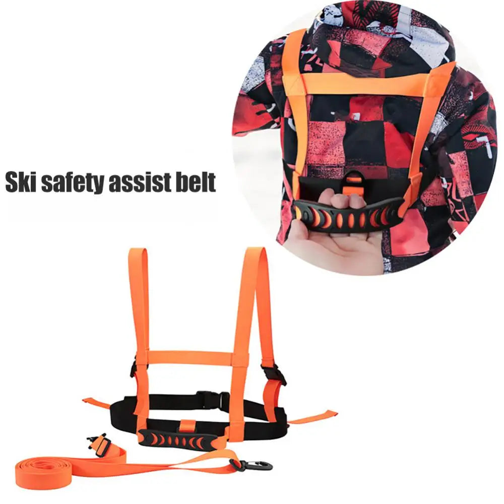 Kids Skiing Harness Safety Shoulder Strap Skating Training Snowboarding Cycling Outdoor Sport Belt for Child Beginner