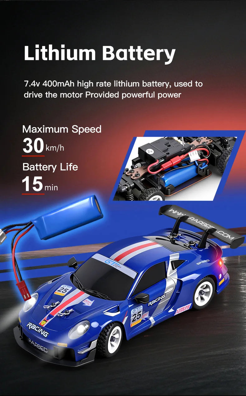WLtoys 284191 284019-A Upgraded Gyro 1/28 RC Drifting Car 4WD High Speed Radio Control Model 2.4G Drift Racing Vehicle Mini Gift
