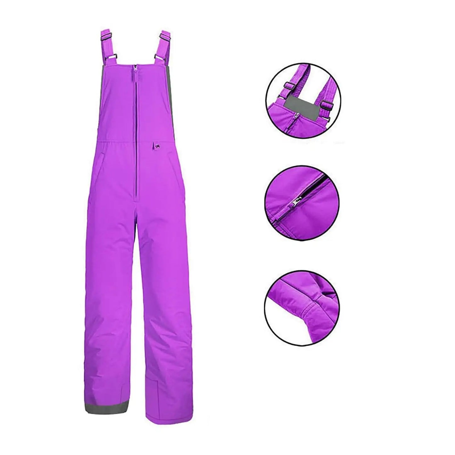 Children's Ski Pants Boys Girls Loose Casual Fashion Comfy Jumpsuit Rompers Pants Mountain Children's Ski Waterproof Snowpants