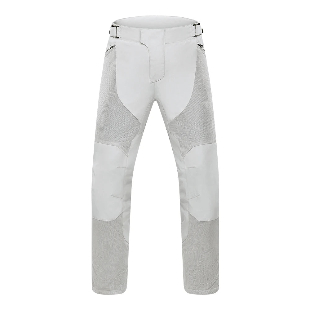 Summer Motorcycle Pants Man Mesh Lightweight Breathable Outdoor Motorbike Riding Pants With Protective Gear Motocross Pants