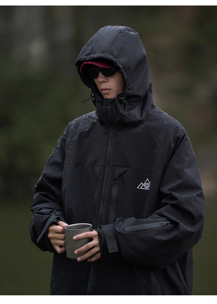 Winter Waterproof Windproof Thermal Ski Jacket for Men Unisex Style Cotton Insulated Thick Warm Snowsports Outdoor Sports Coat
